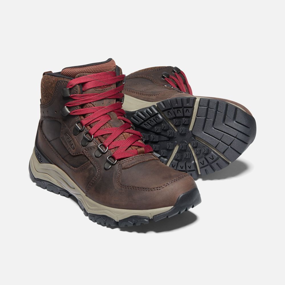 Botas de Seguridad Keen Mexico Rojos/Marrom - Mujer Innate Cuero Waterproof - VH5726810